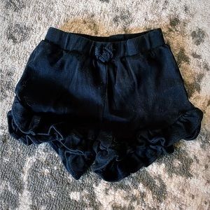 Ruffle shorts for newborn girl